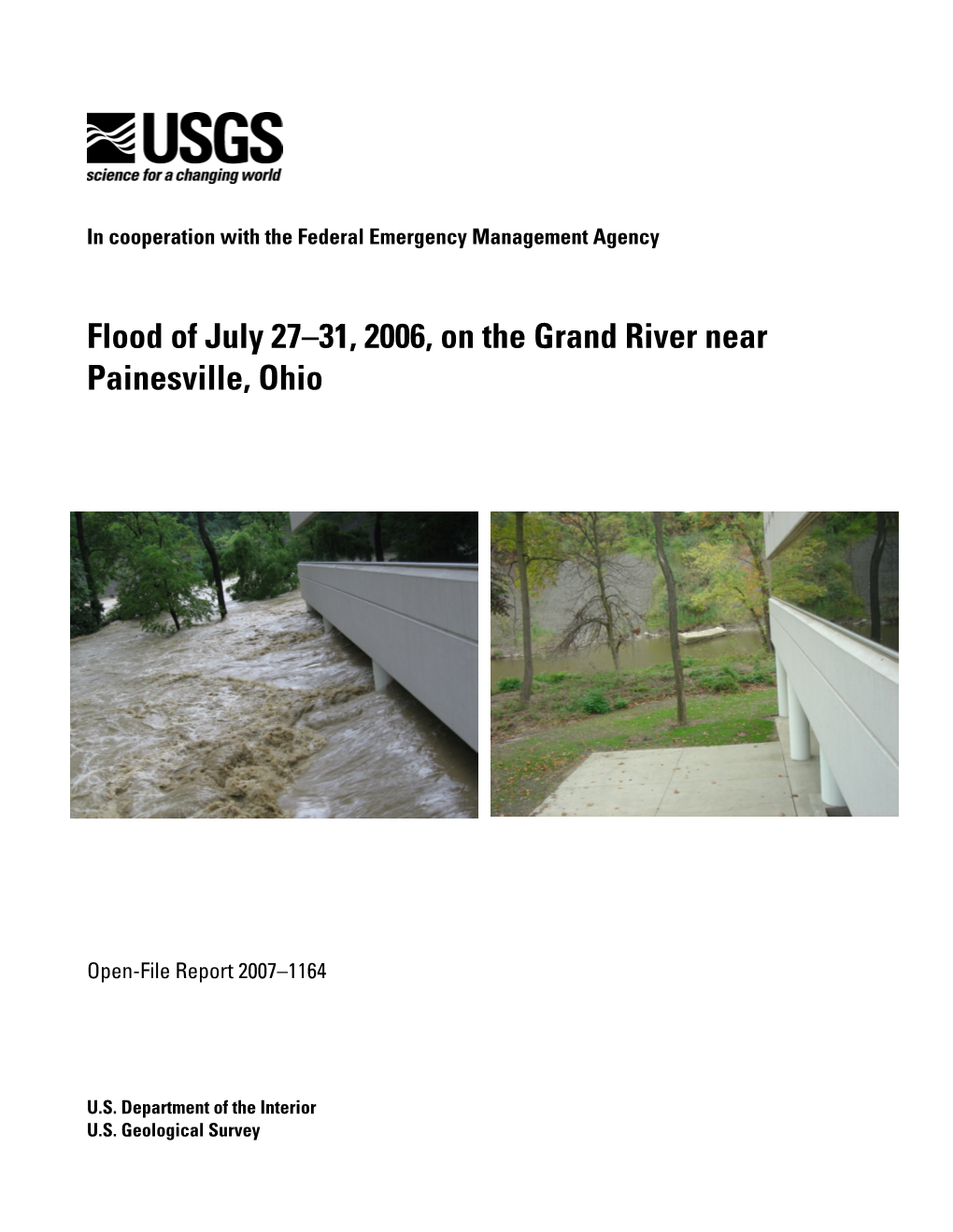 Flood of July 27–31, 2006, on the Grand River Near Painesville, Ohio