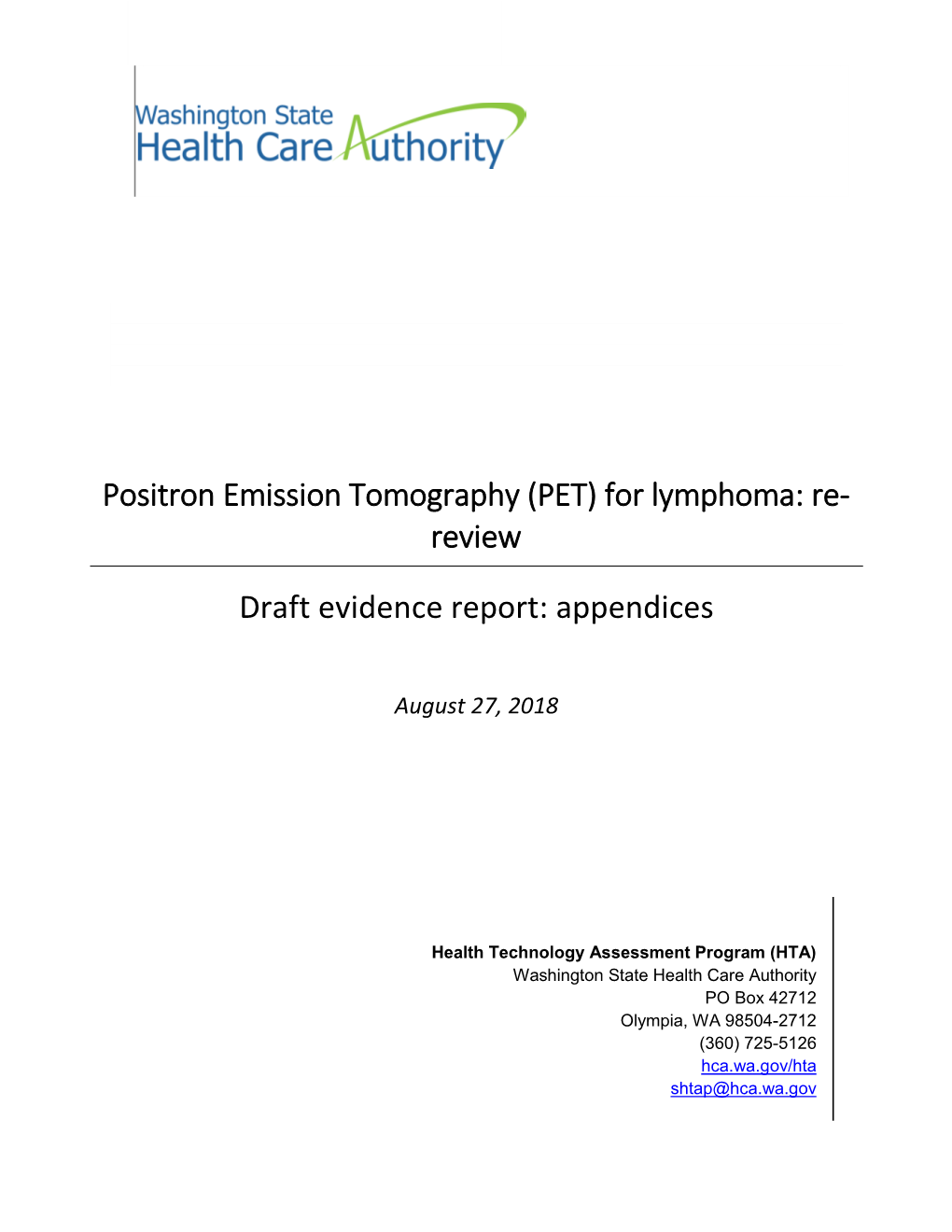 For Lymphoma: Re- Review