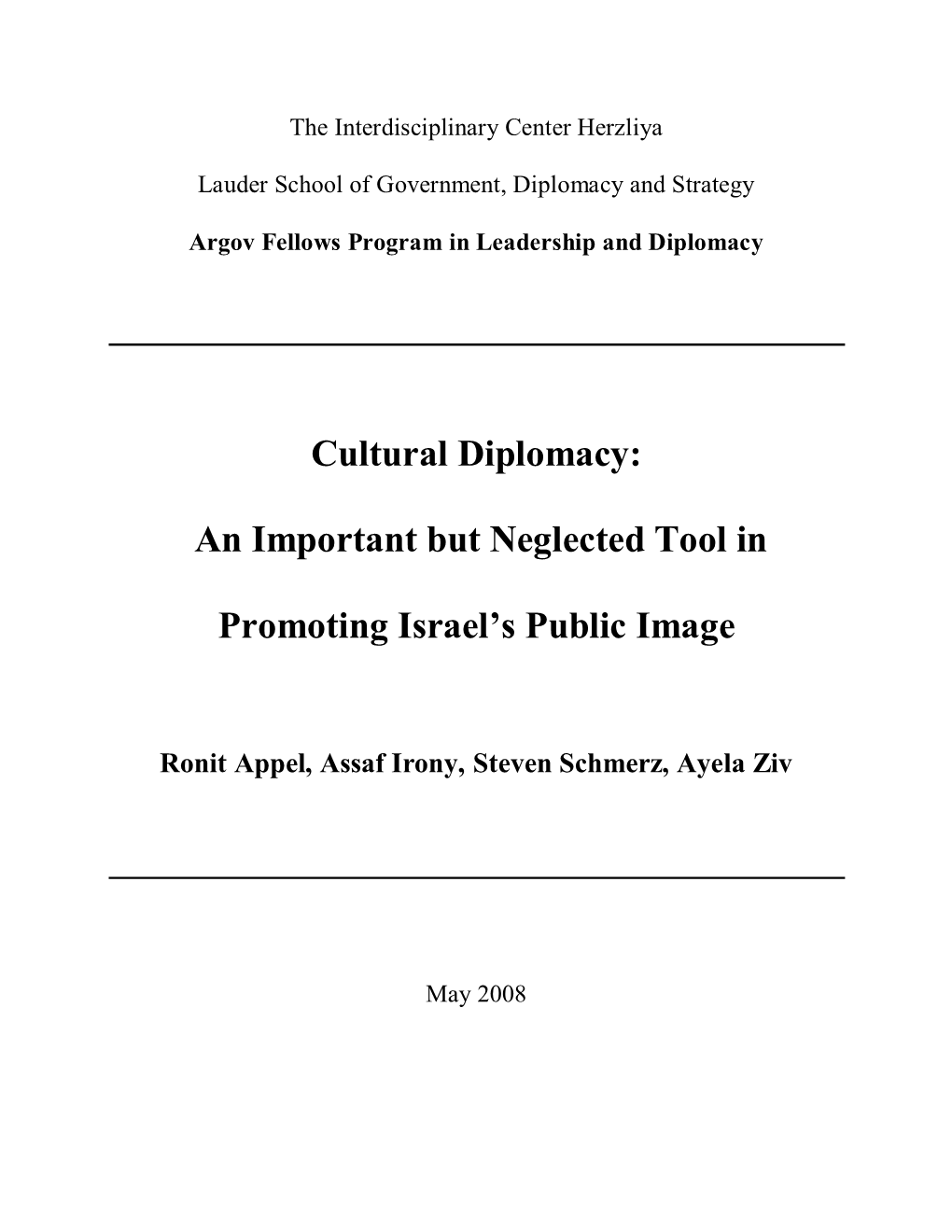 Institute for Cultural Diplomacy