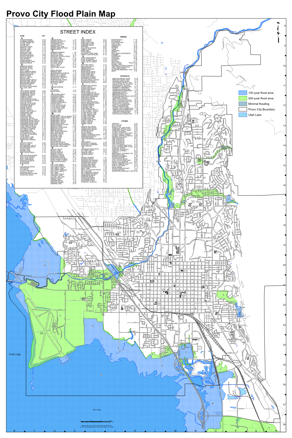 Provo City Flood Plain Map