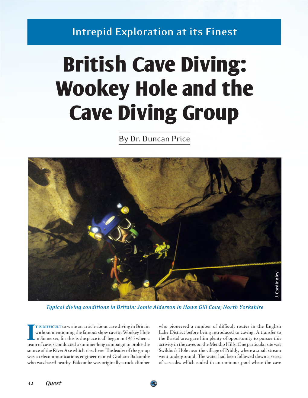 British Cave Diving: Wookey Hole and the Cave Diving Group