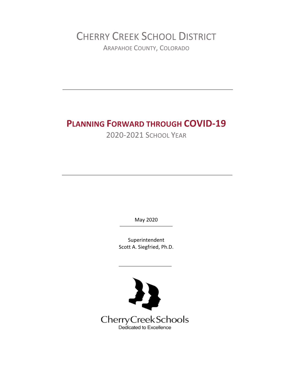 Planning Forward Through Covid-19 2020-2021 School Year