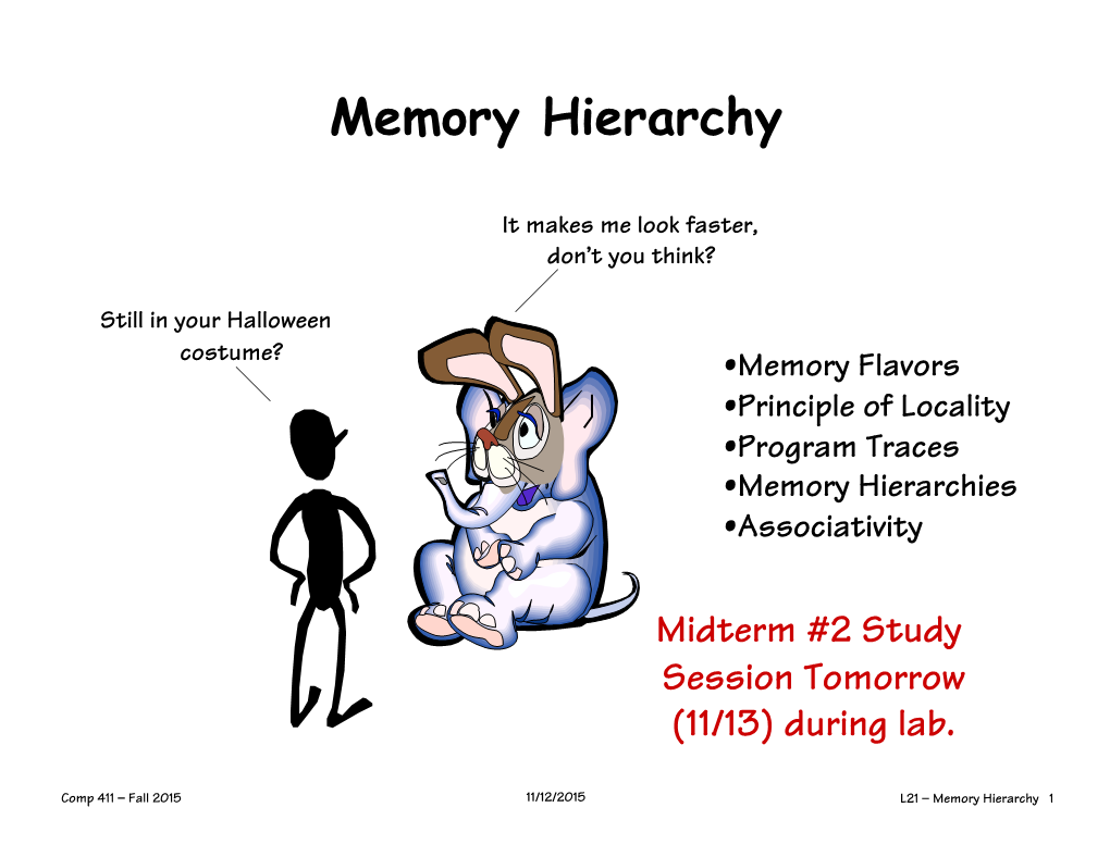 Memory Hierarchy