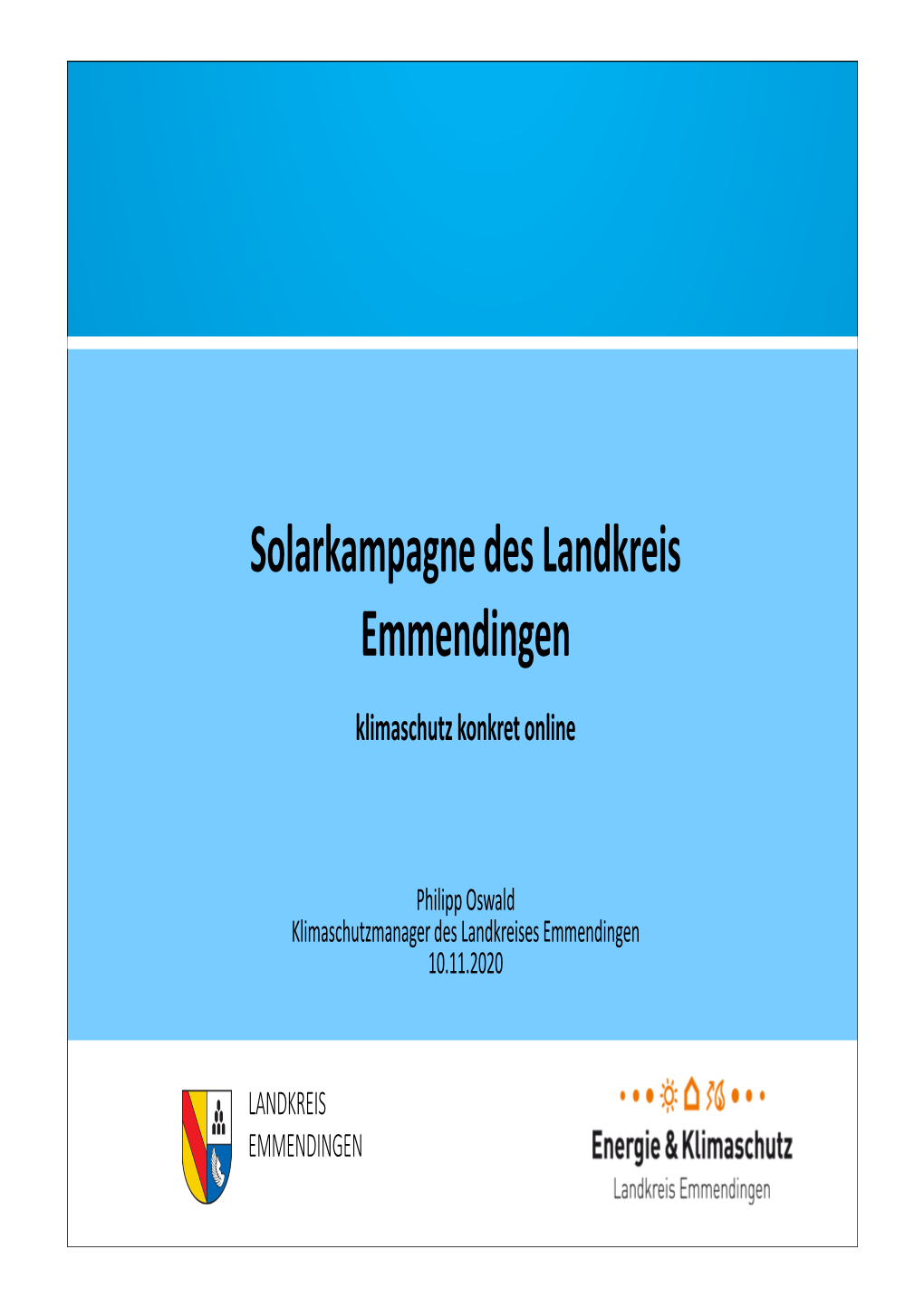 Solarkampagne Des Landkreis Emmendingen Klimaschutz Konkret Online