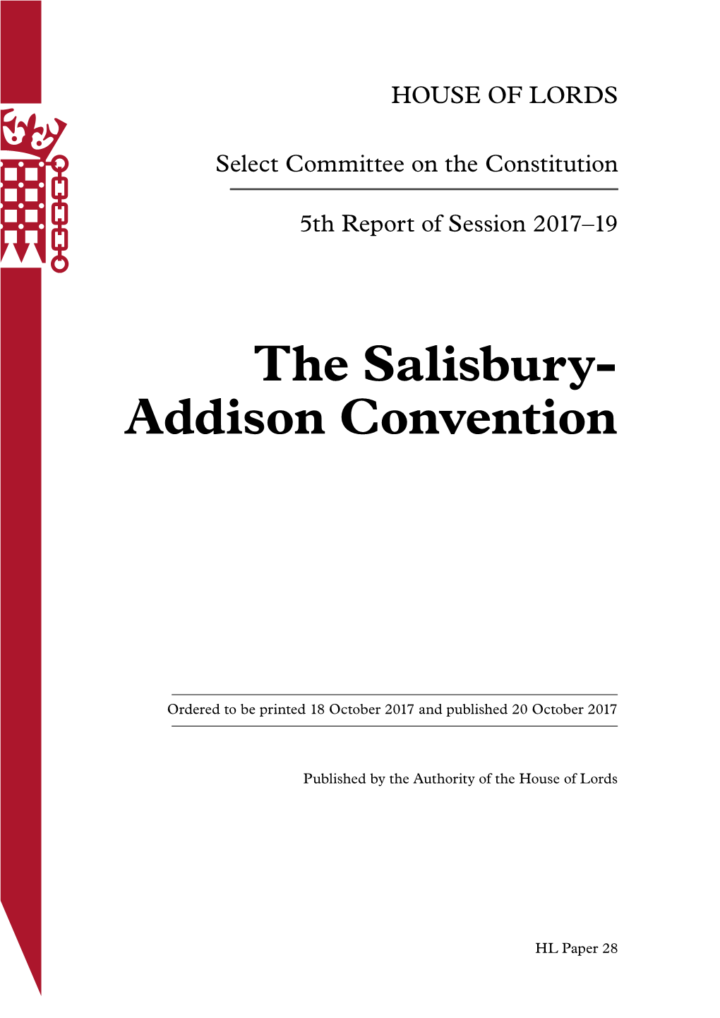The Salisbury-Addison Convention