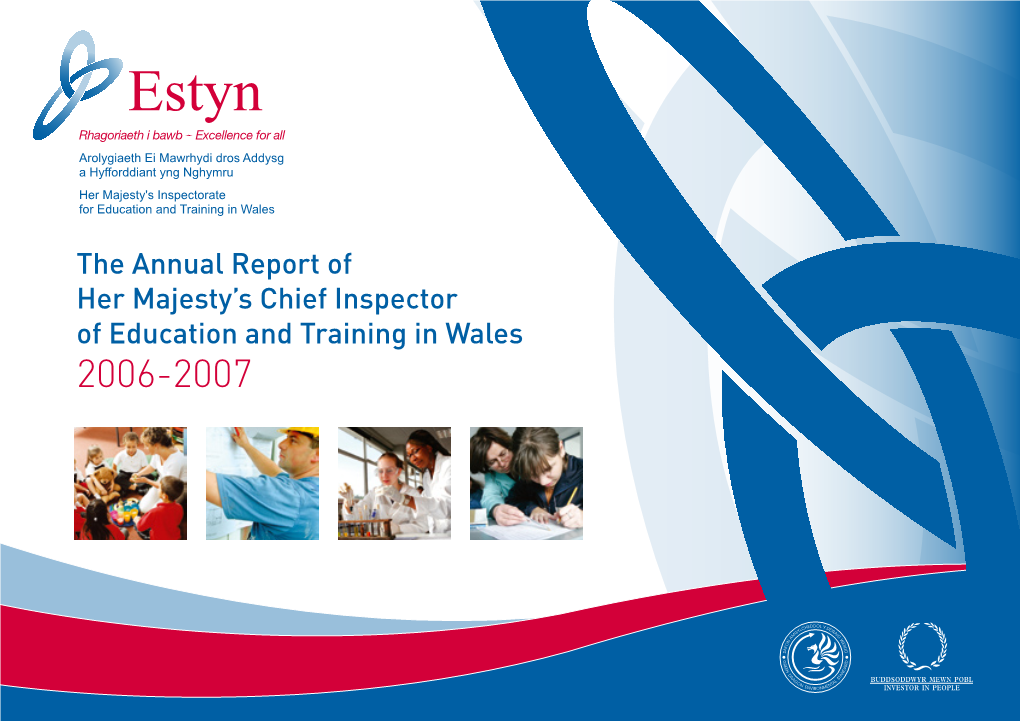 The Annual Report of Her Majesty's Chief Inspector of Education And