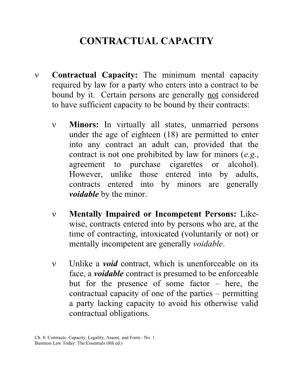 Contractual Capacity s1