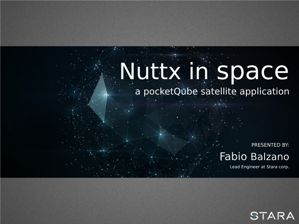 Nuttx in Space a Pocketqube Satellite Application