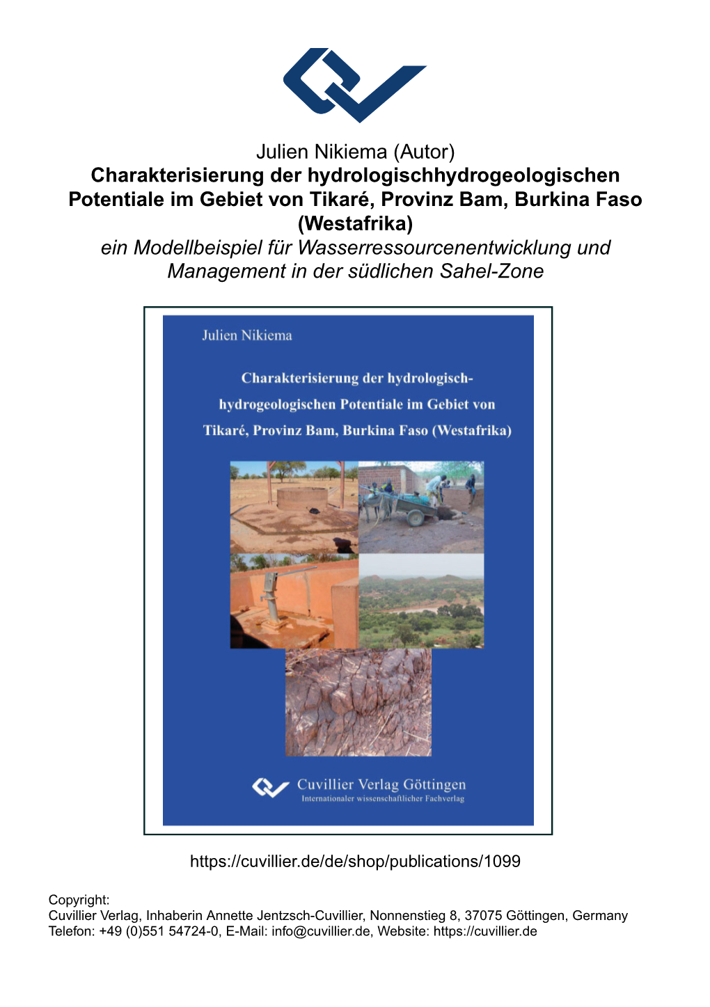 Charakterisierung Der Hydrologischhydrogeologischen