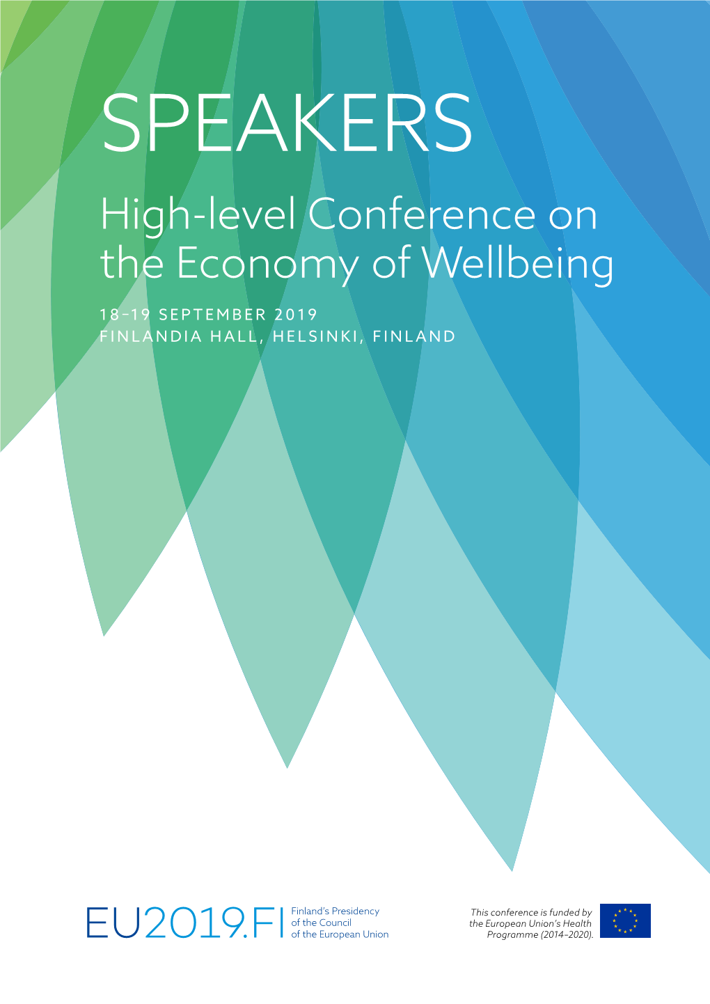 SPEAKERS High-Level Conference on the Economy of Wellbeing