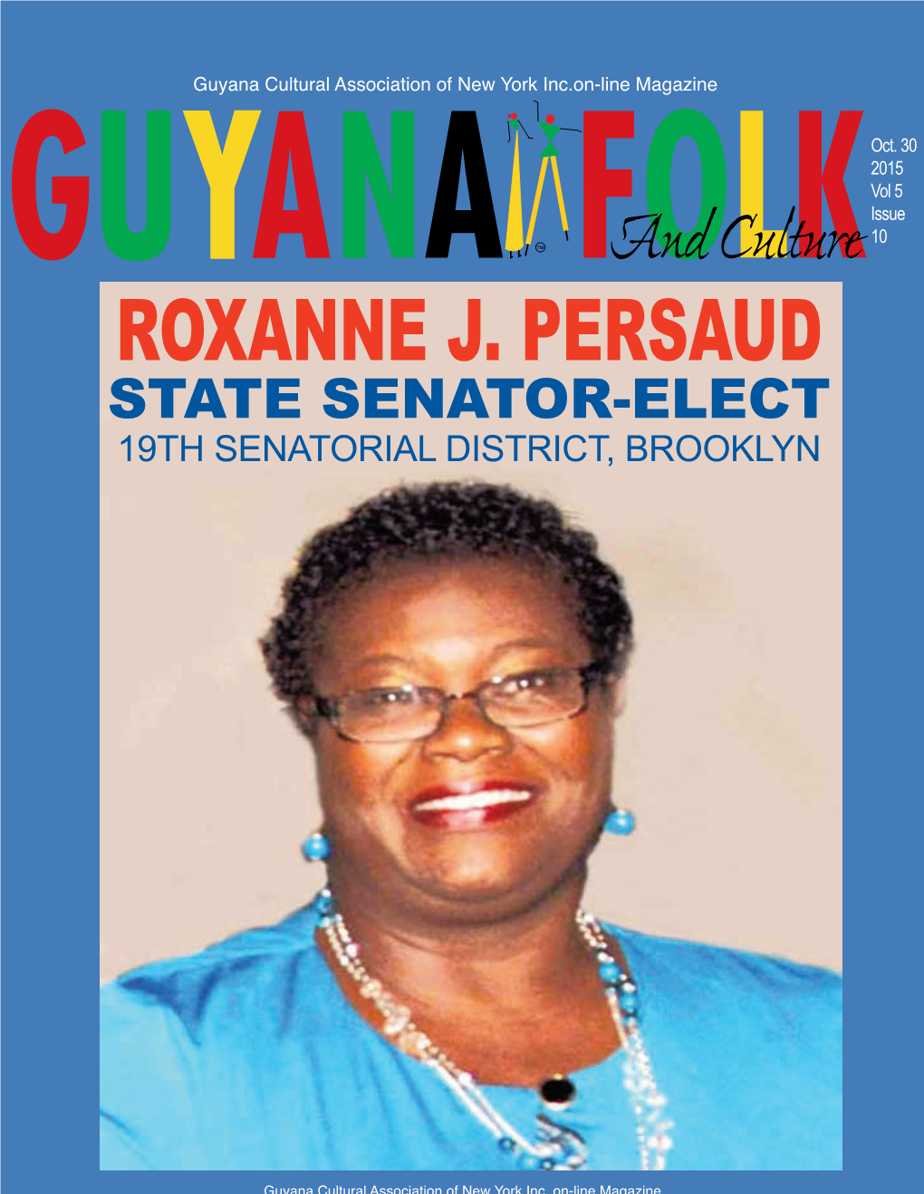 Guyana Cultural Association Magazine October 2015