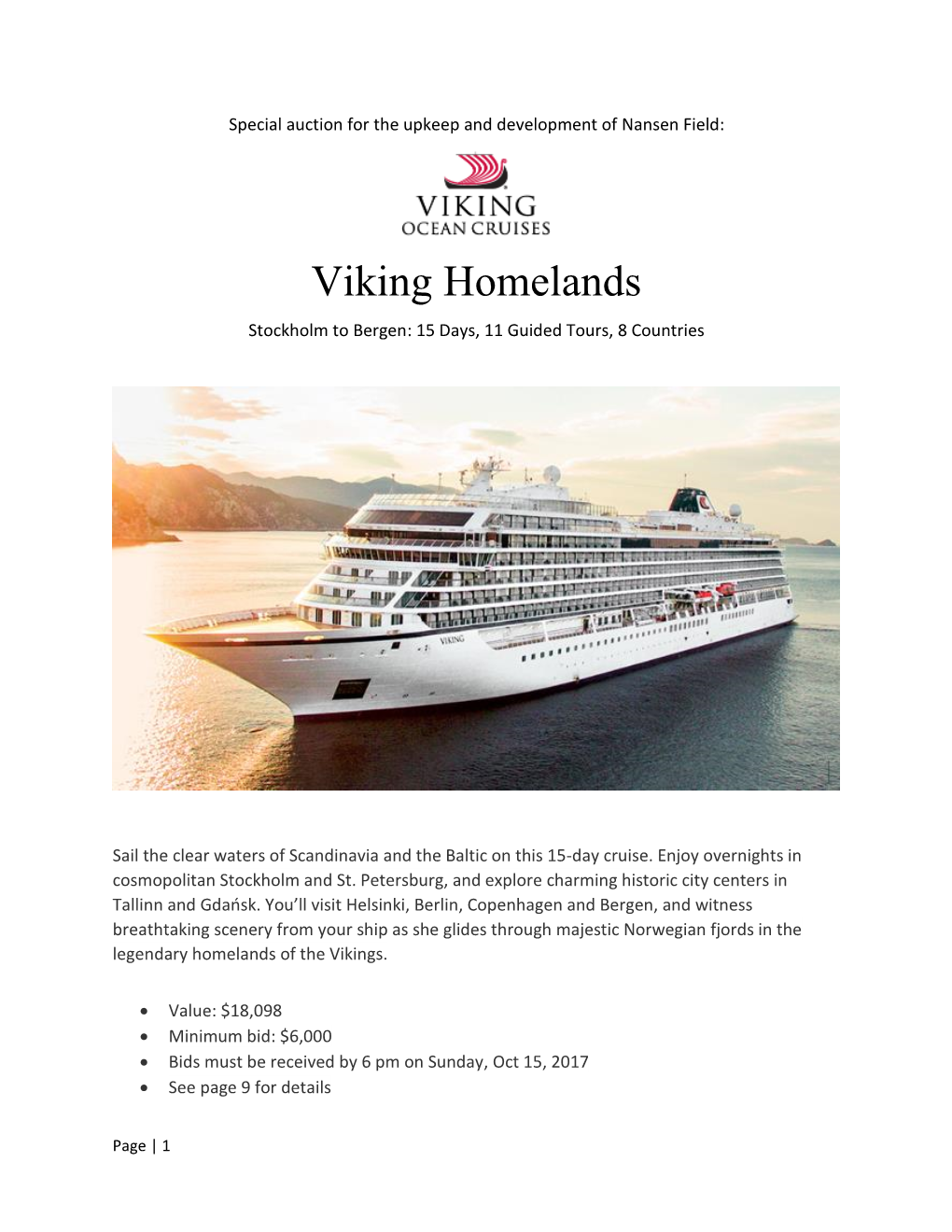 Viking Homelands Stockholm to Bergen: 15 Days, 11 Guided Tours, 8 Countries