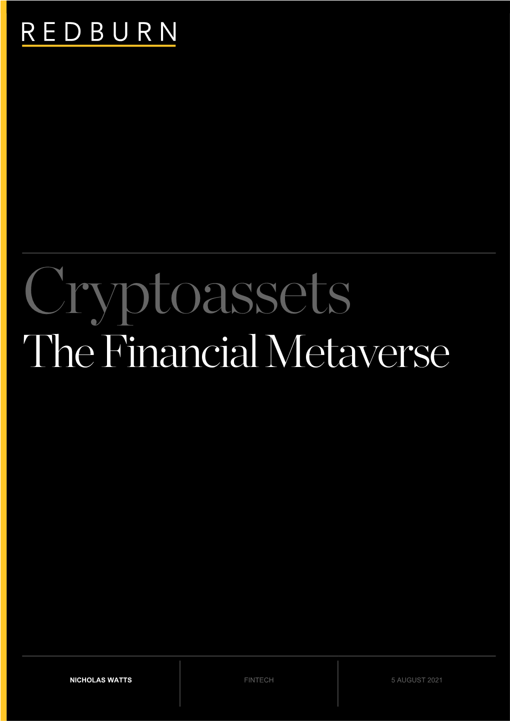 The Financial Metaverse