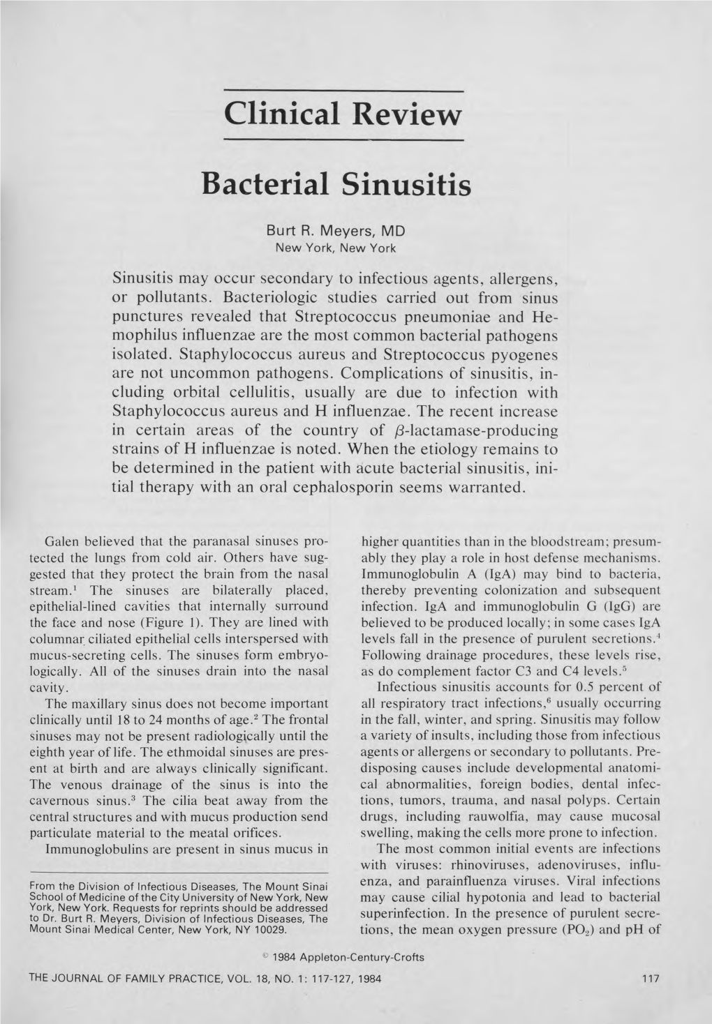 Clinical Review Bacterial Sinusitis