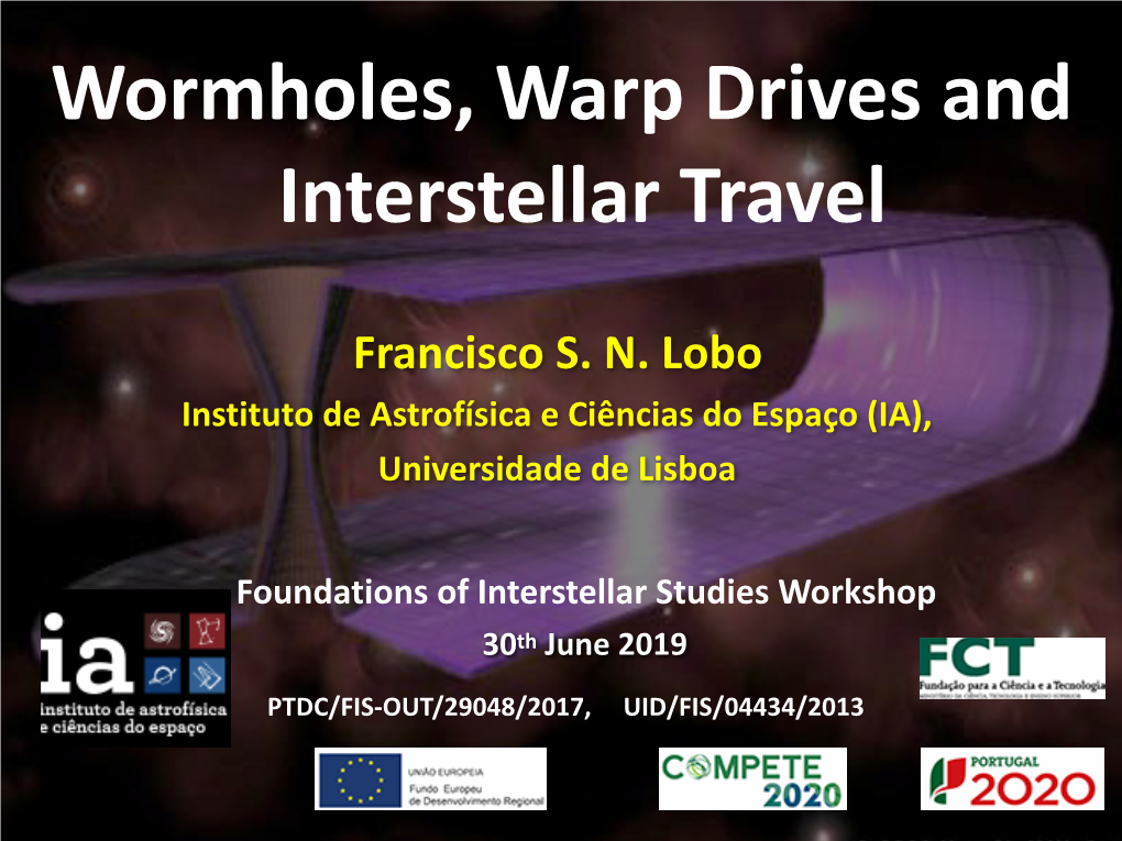 Wormholes, Warp Drives and Interstellar Travel