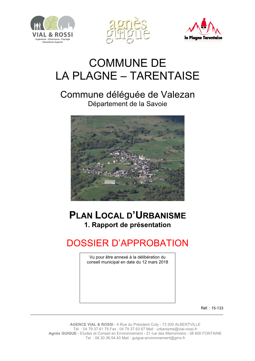 Commune De La Plagne – Tarentaise