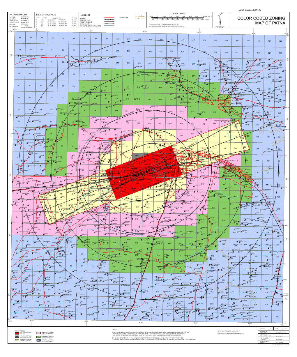 Color Coded Zoning Map of Patna