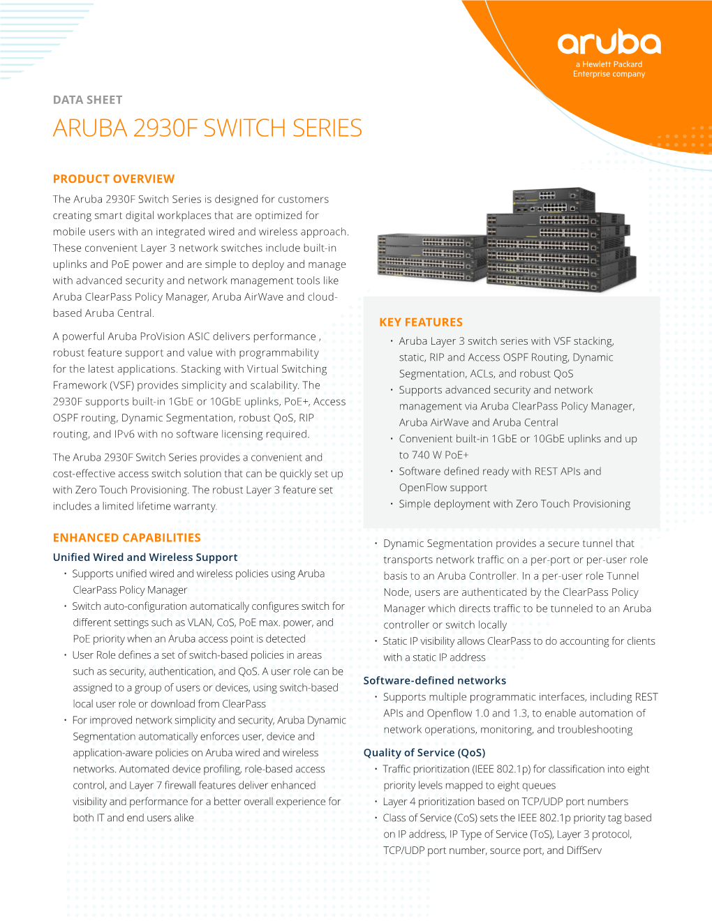 2930F Switch Series Data Sheet