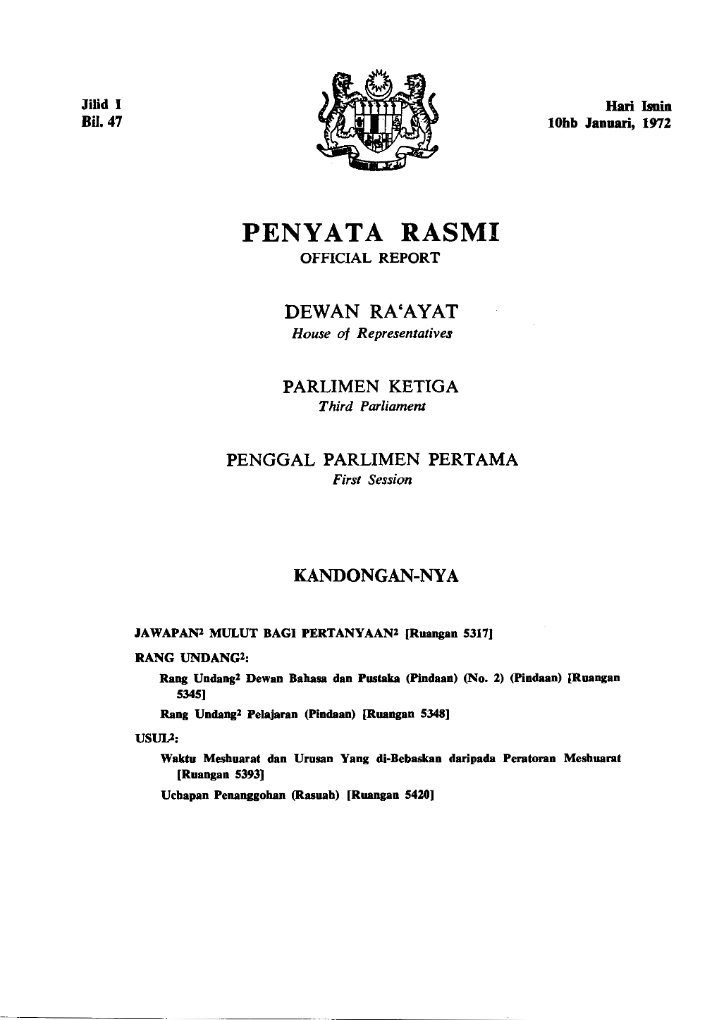 Penya Ta Rasmi Official Report