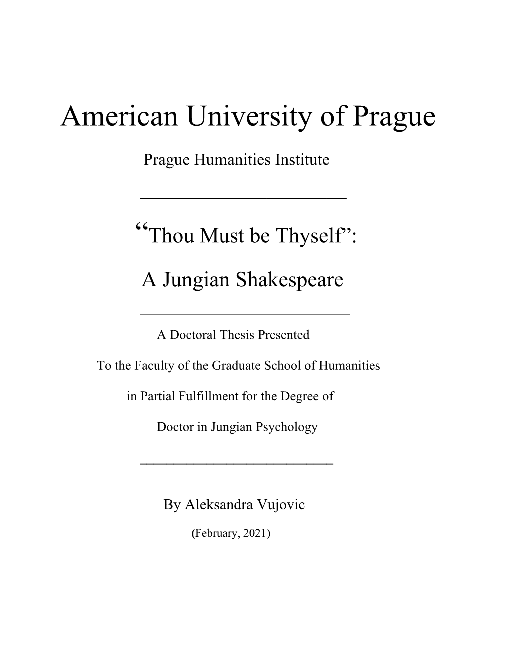 American University of Prague