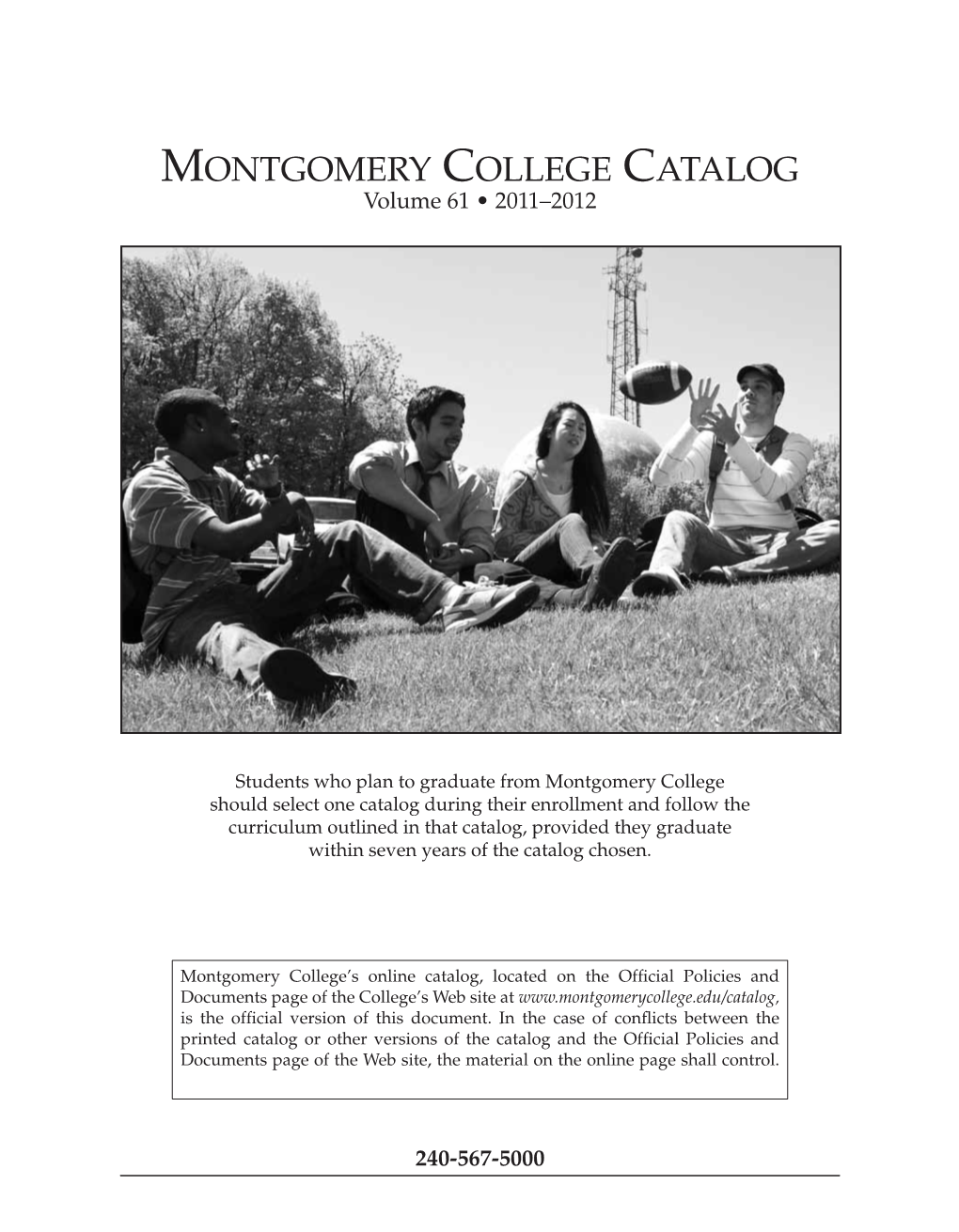 Montgomery College 2011-2012 Catalog