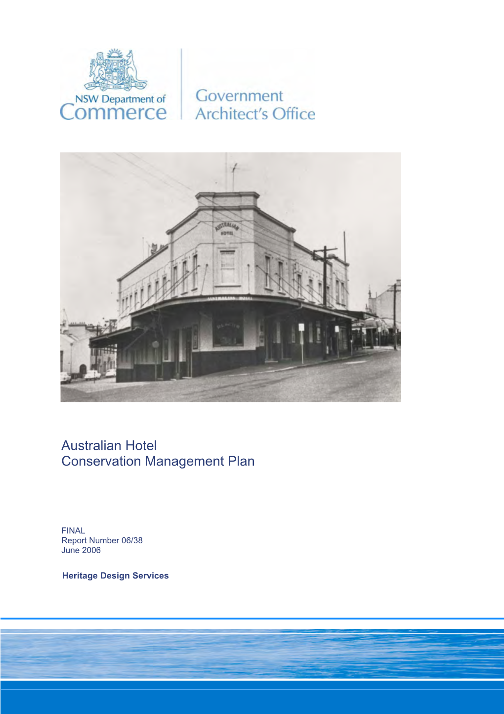 Australian Hotel Conservation Management Plan