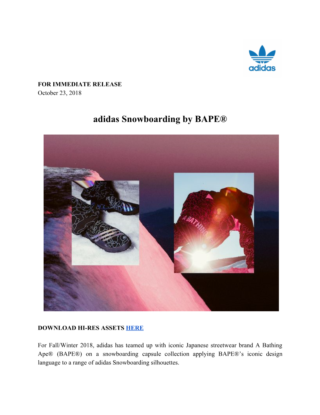 Adidas Snowboarding by BAPE®