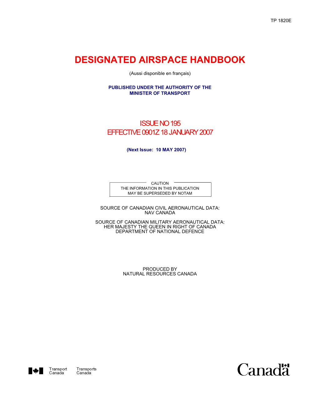 Designated Airspace Handbook