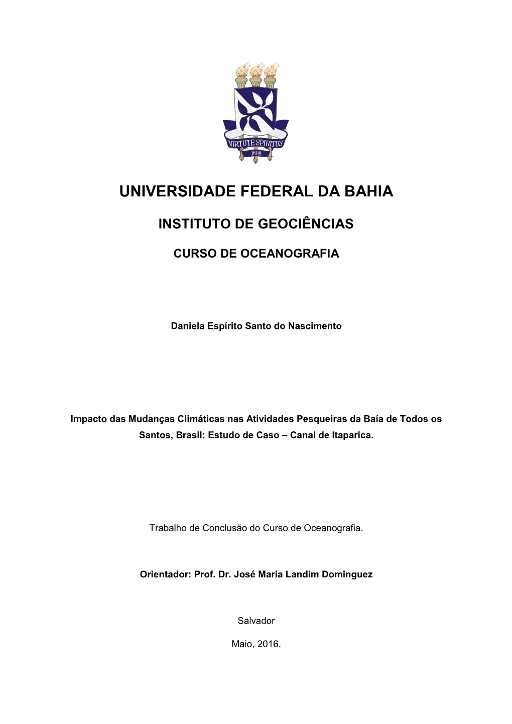 Universidade Federal Da Bahia