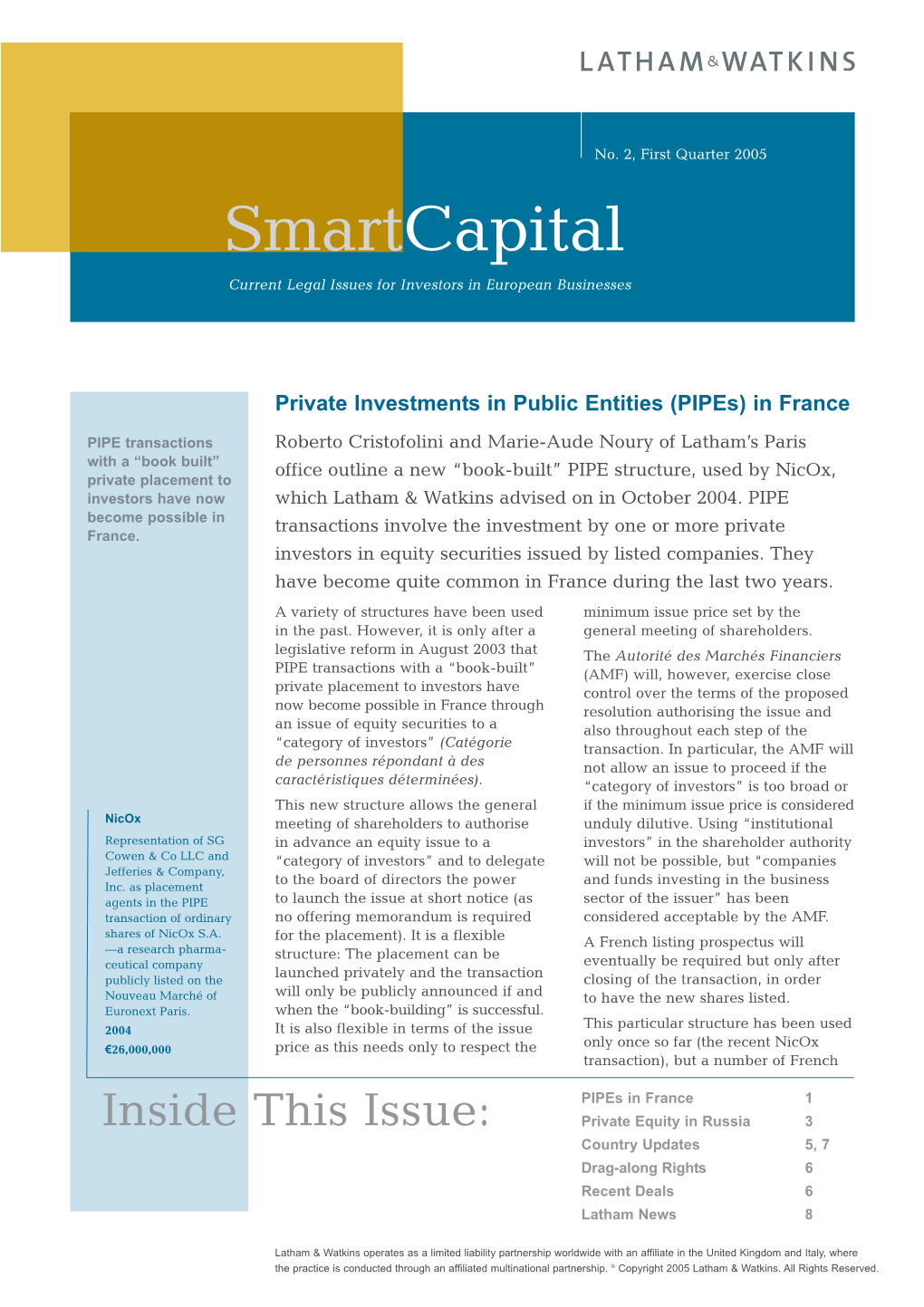 Smartcapital Issue 2, 1Q2005 V5-B.Qxd