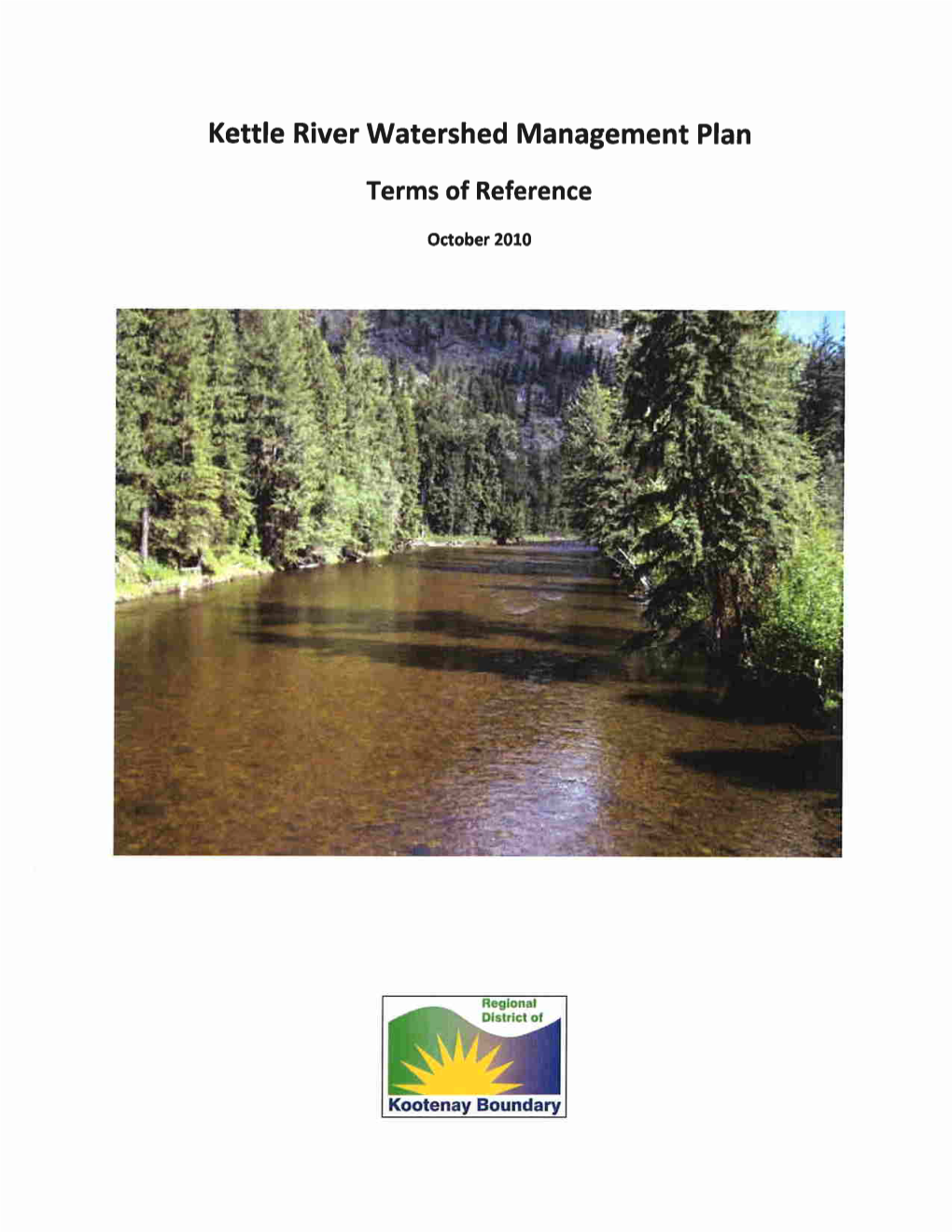 Kettle River Watershed Management Plan Terms of Reference