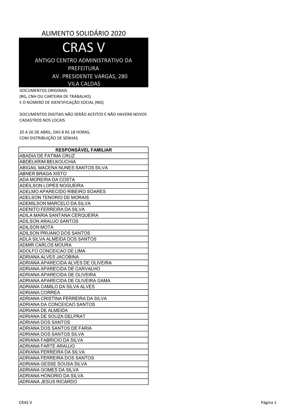 Cras V Antigo Centro Administrativo Da Prefeitura Av