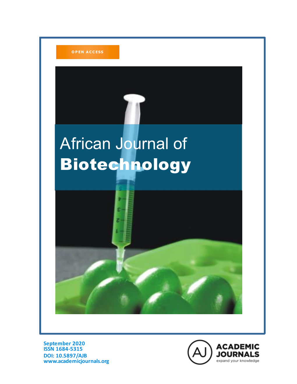 African Journal of Biotechnology