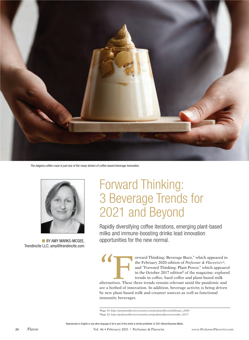 3 Beverage Trends for 2021 and Beyond