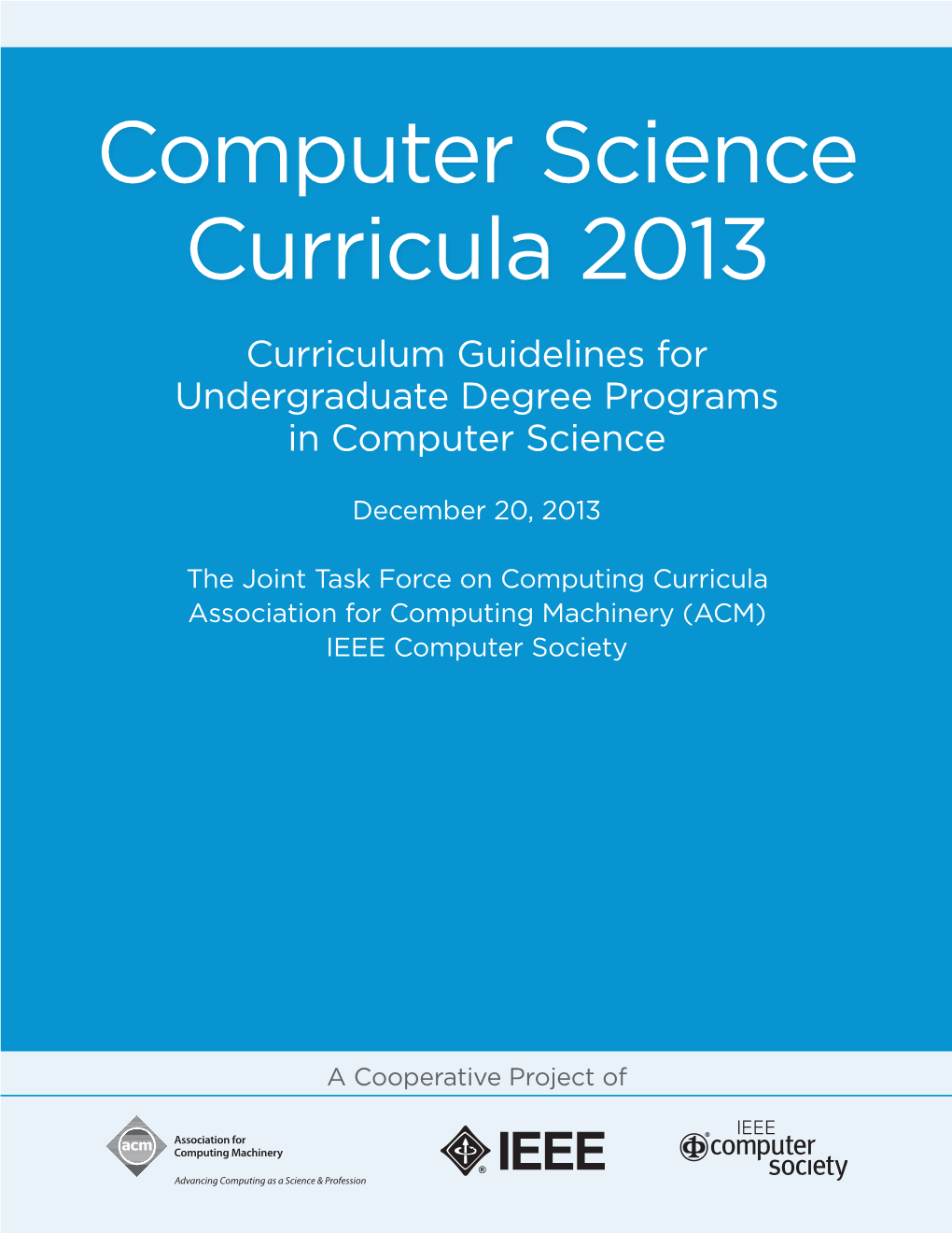 Computer Science Curricula 2013