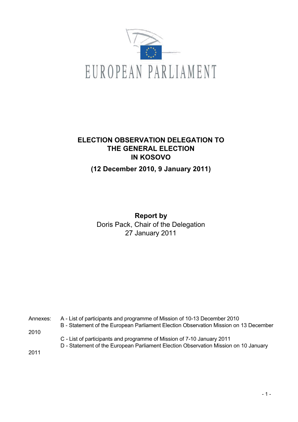 Kosovo Parliamentary Elections