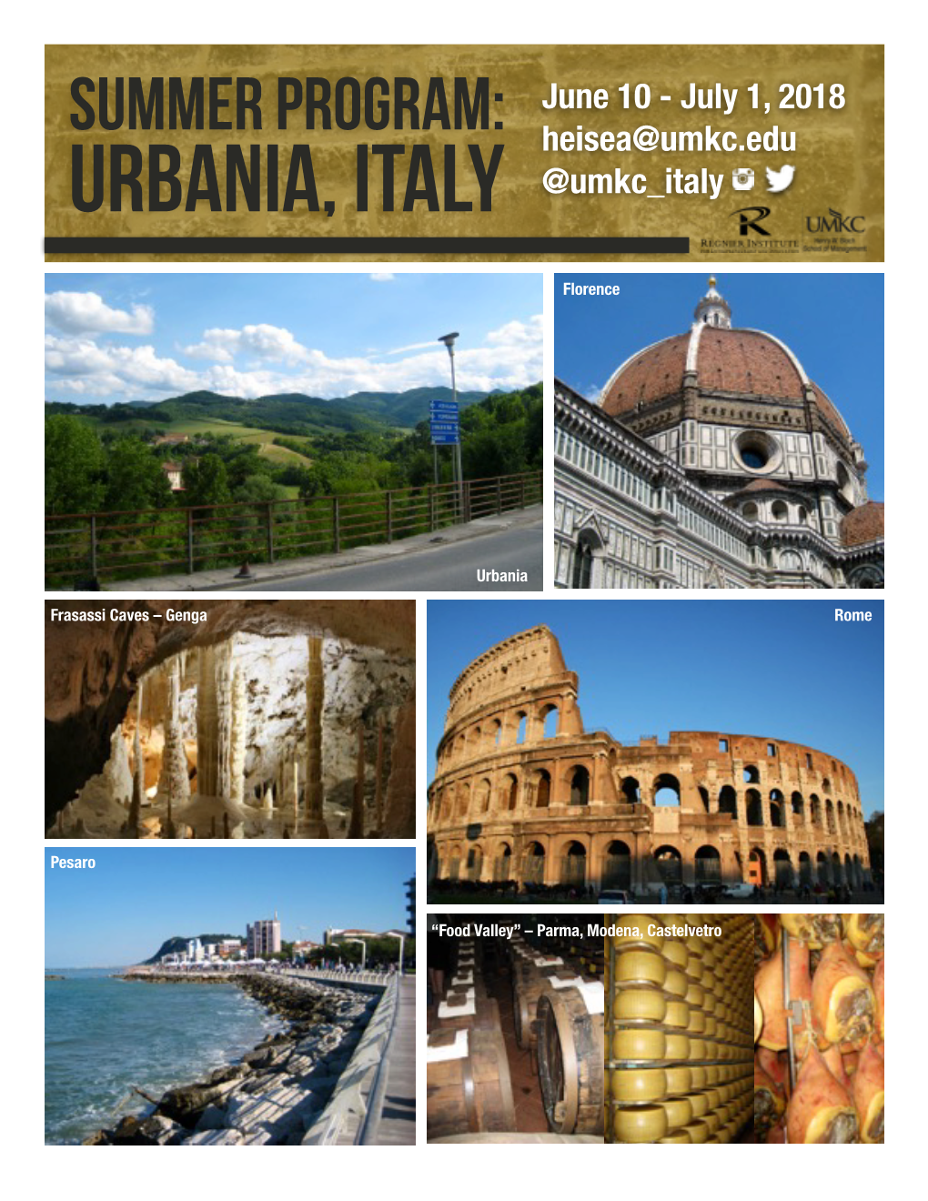 Summer Program: Heisea@Umkc.Edu Urbania, Italy @Umkc Italy