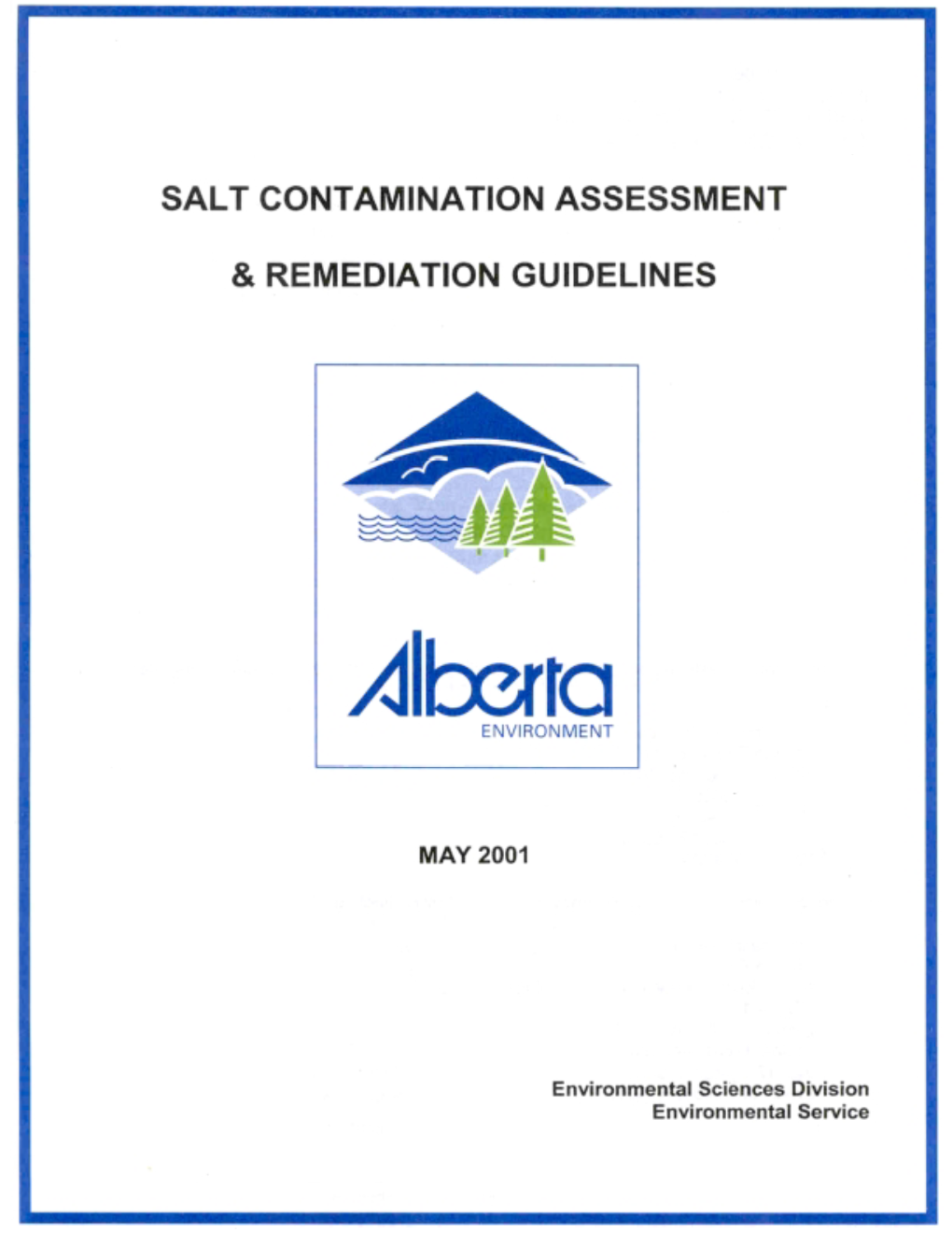 Salt Contamination Assessment & Remediation Guidelines