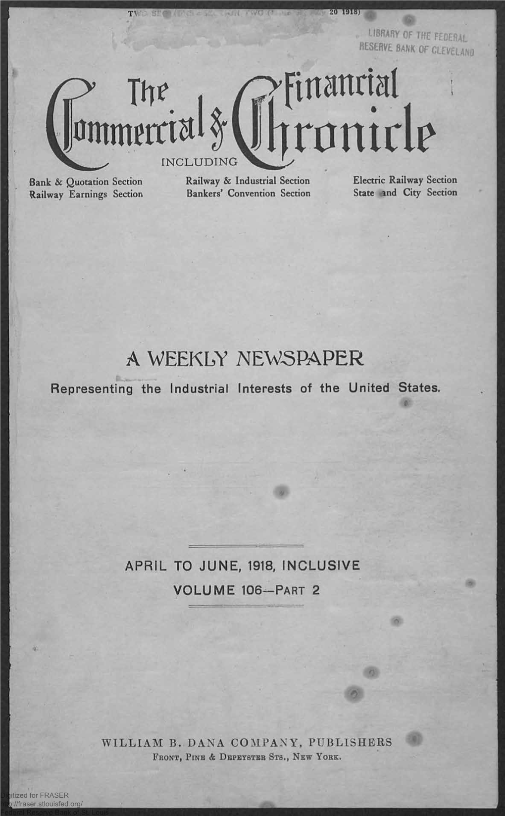 April to June, 1918, Inclusive : Index to Volume