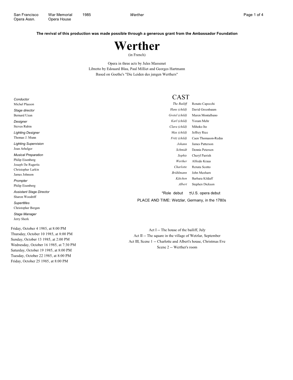 Werther Page 1 of 4 Opera Assn