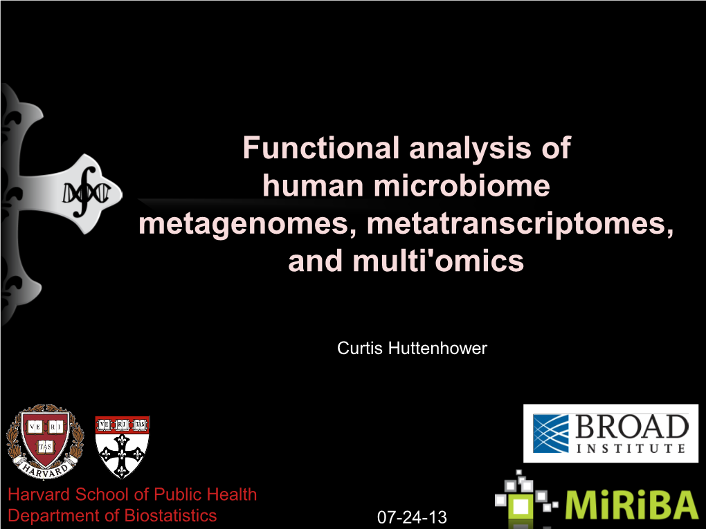 Functional Analysis of Human Microbiome, Metagenomes