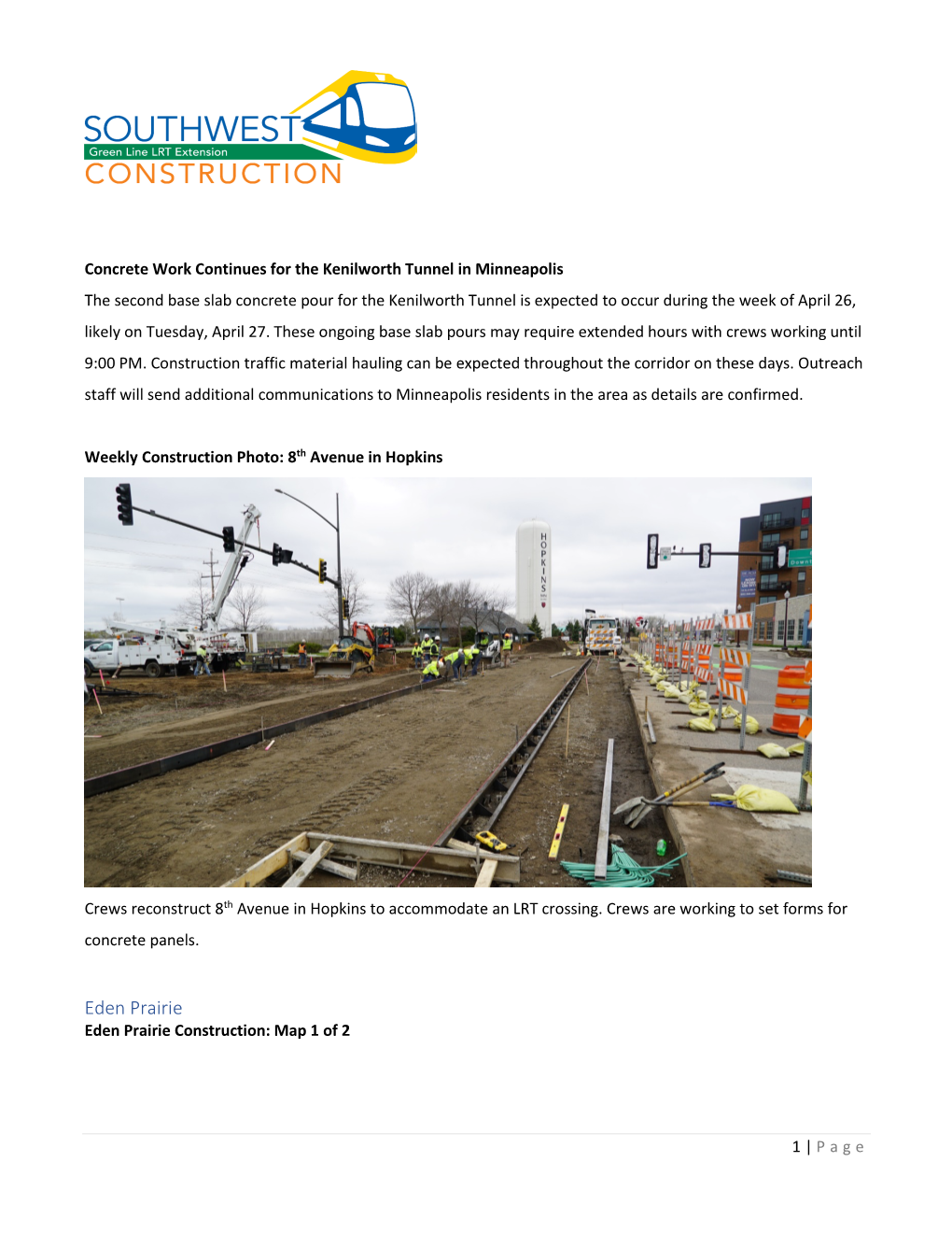 SWLRT Civil Construction Update