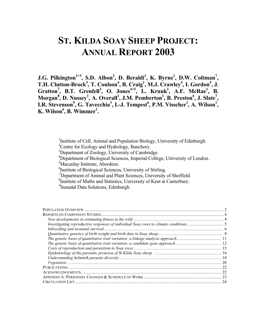 Annual Report 2003