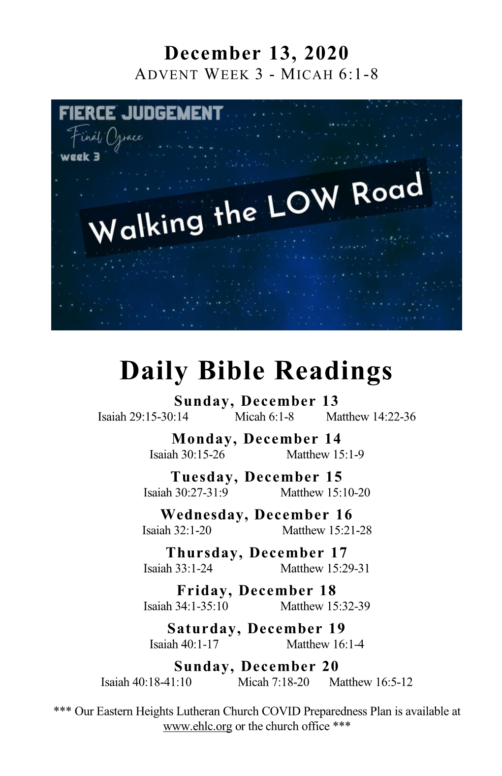 Daily Bible Readings