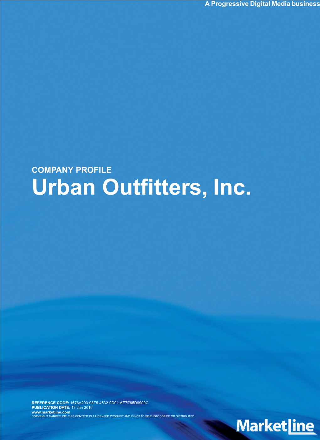 Urban Outfitters, Inc