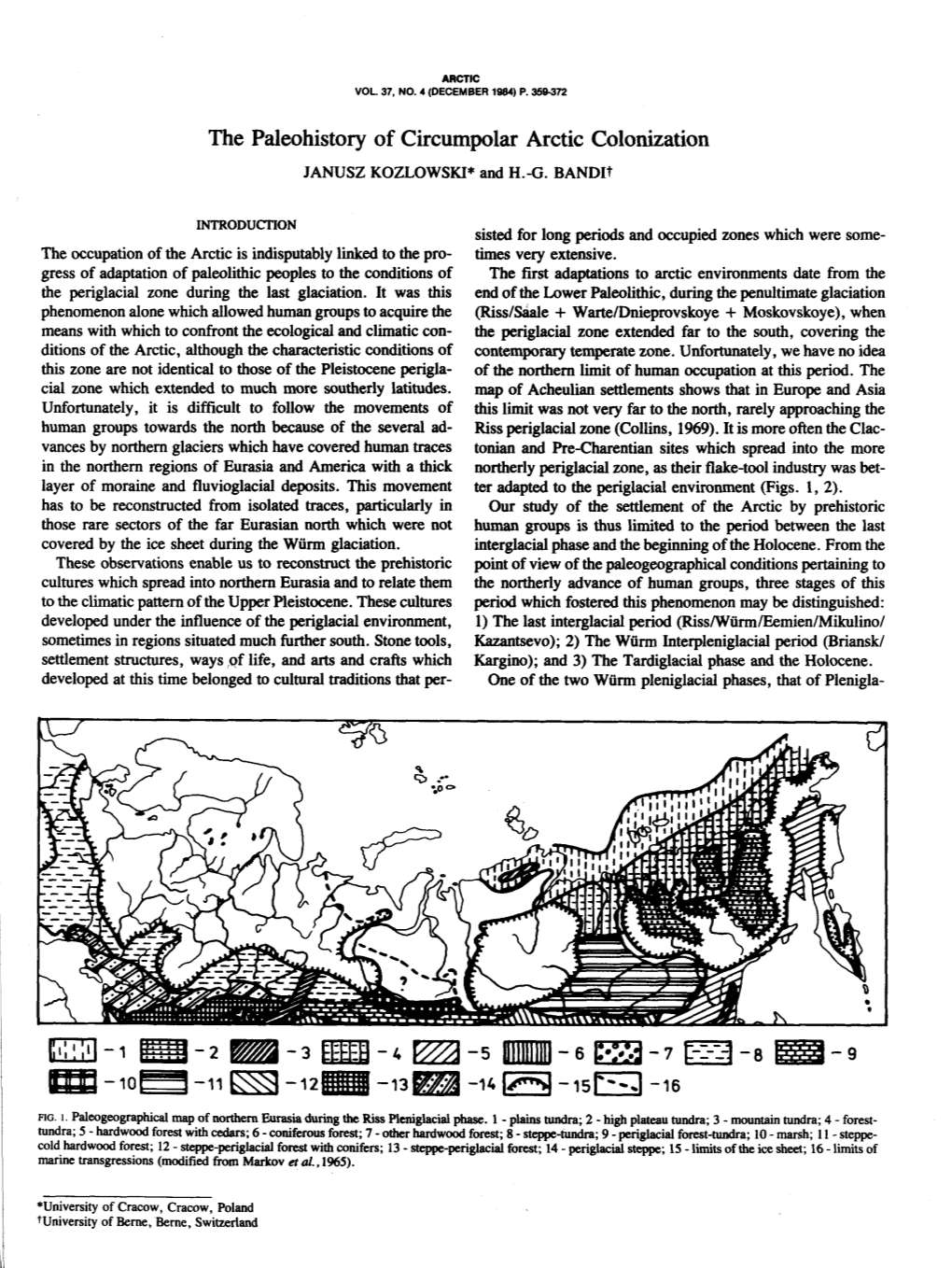 The Palaohistory of Circumpolar Arctic Colonization