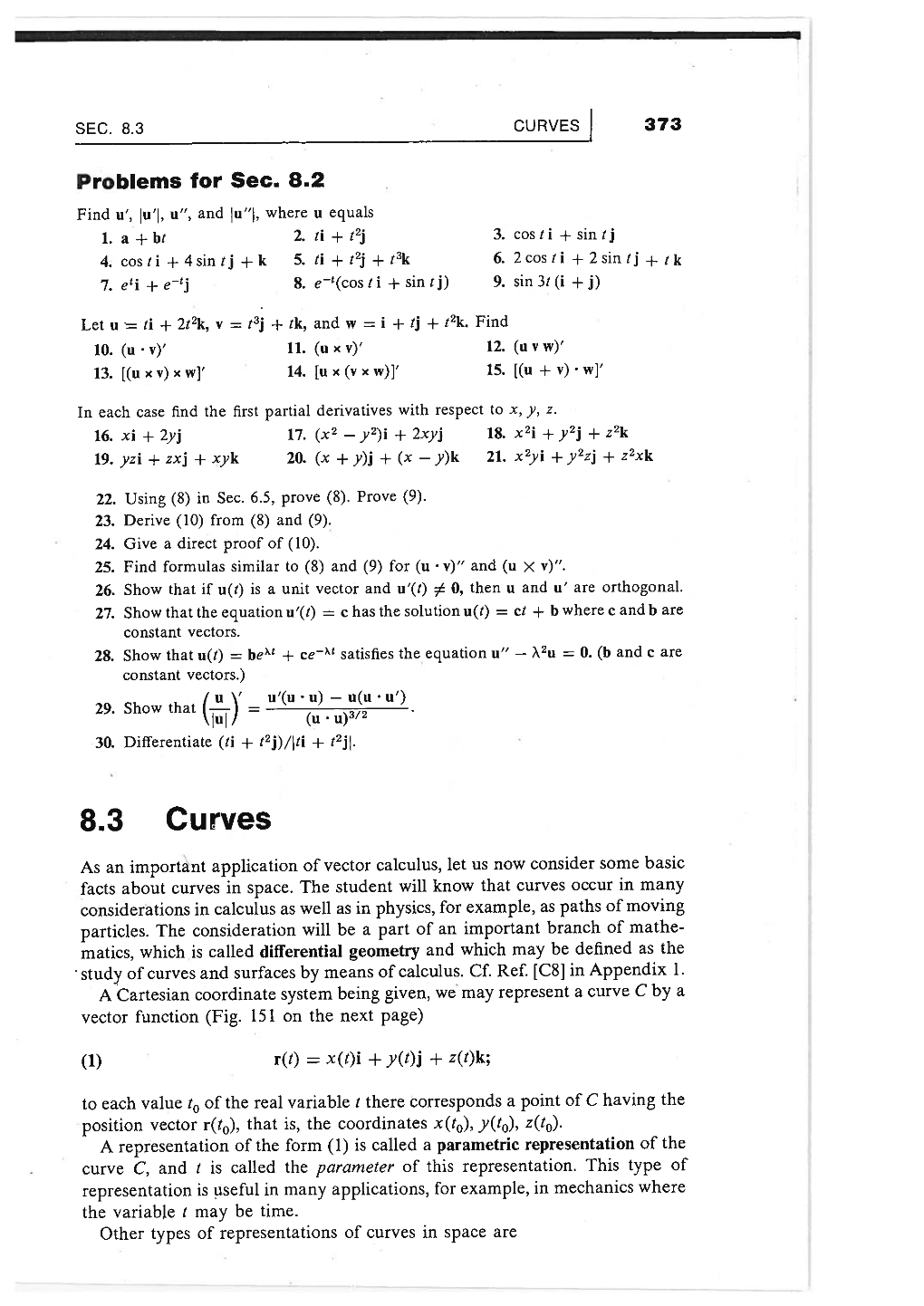 8.3 Curves 373