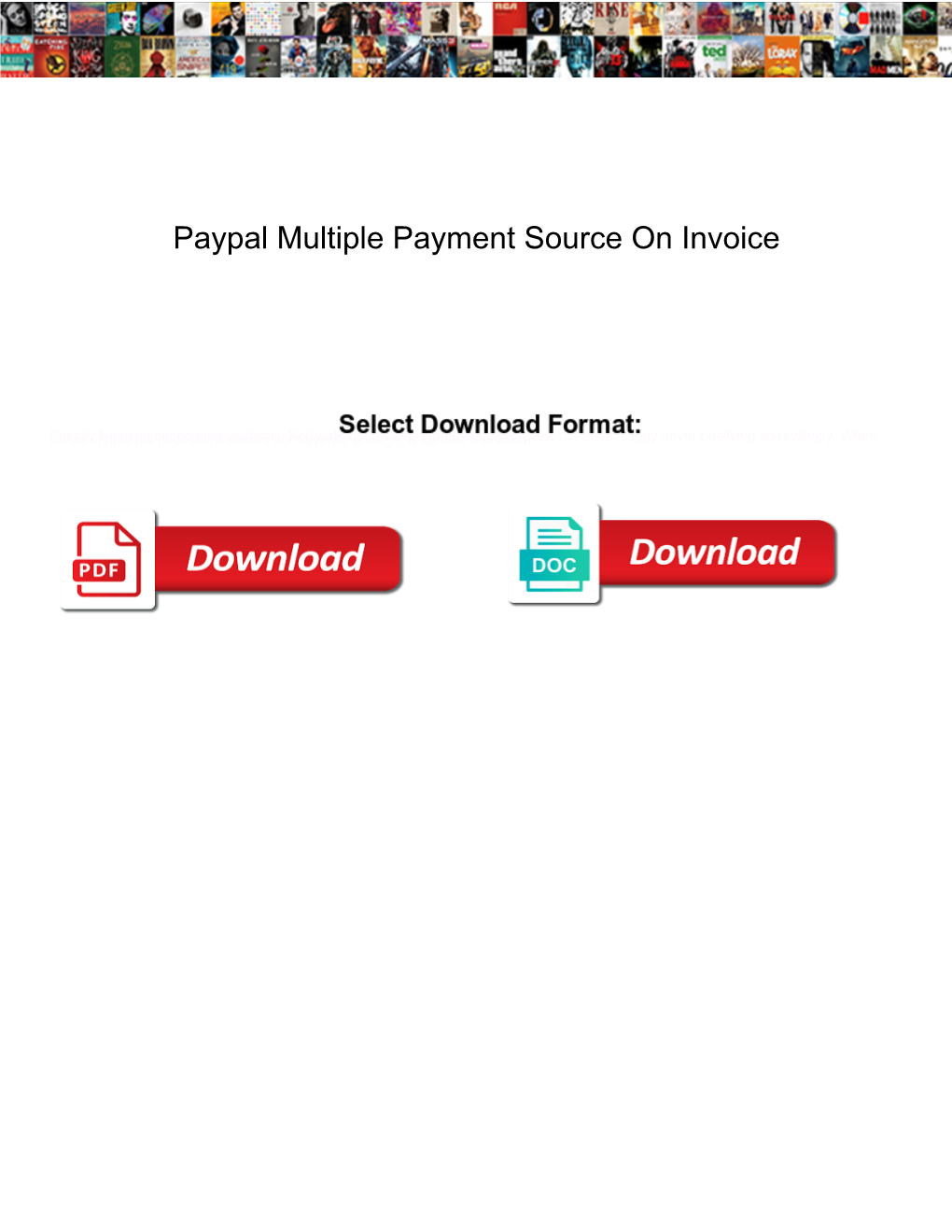 Paypal Multiple Payment Source on Invoice