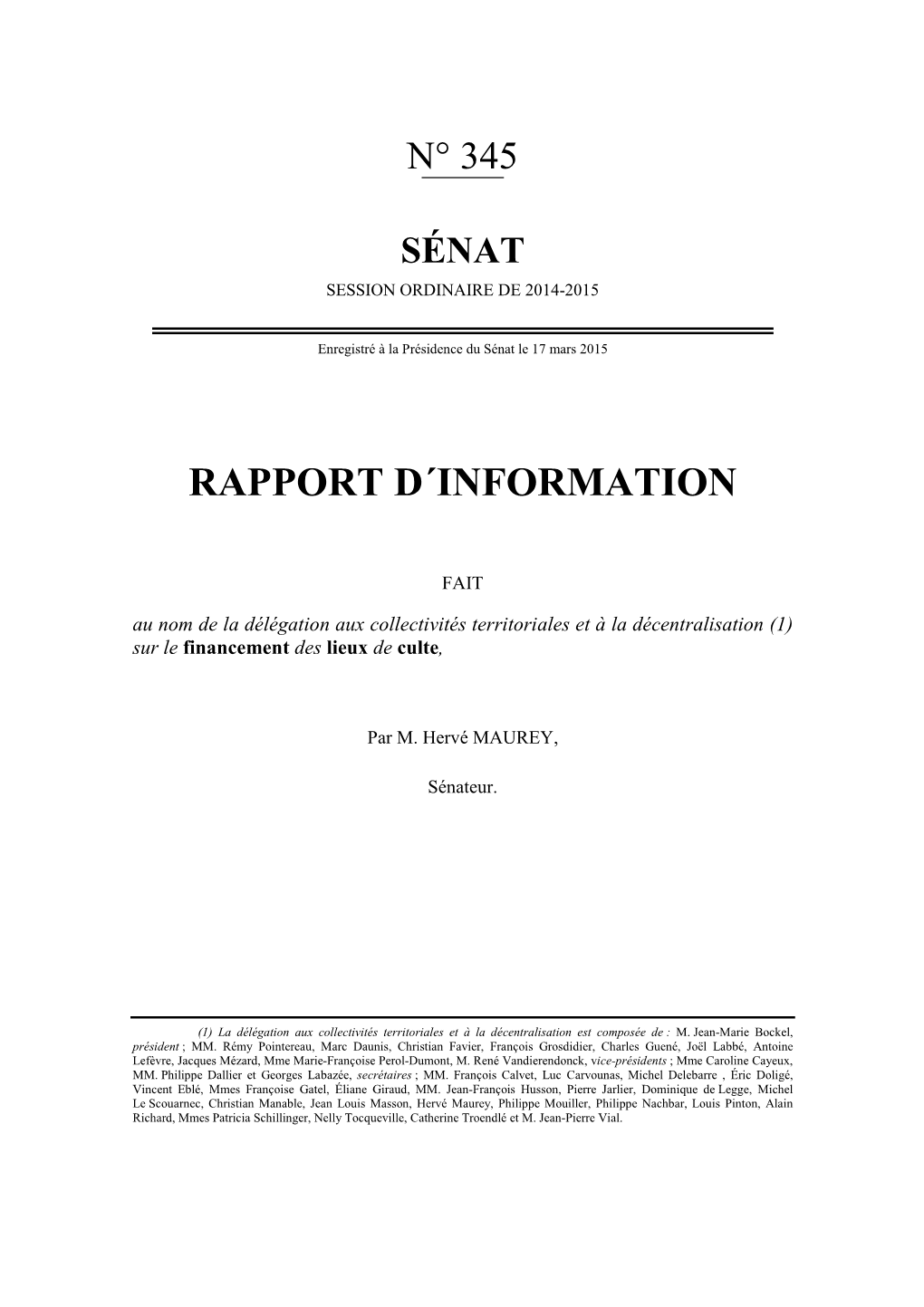 Les Collectivités Territoriales Et Le Financement Des Lieux De Culte