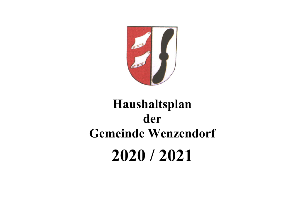 Haushaltsplan Gemeinde Wenzendorf 2020/2021